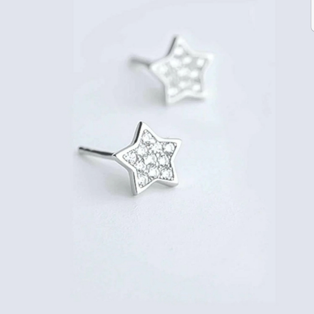 *Hadley* Star And Bar Earrings - Picture 2 of 5